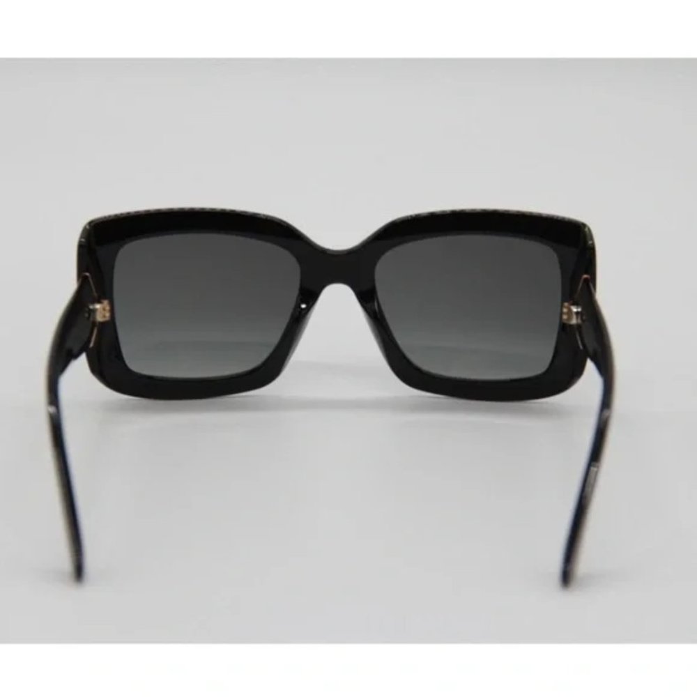 NEW JIMMY CHOO VIV/S 807 JIMMY CHOO BLACK WOVEN'S SUNGLASSES - Picture 6 of 7